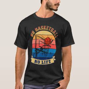 Camiseta Mens No Basquete No Life Summer Basketball 1