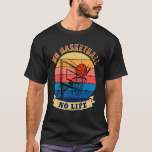 Camiseta Mens No Basquete No Life Summer Basketball 1