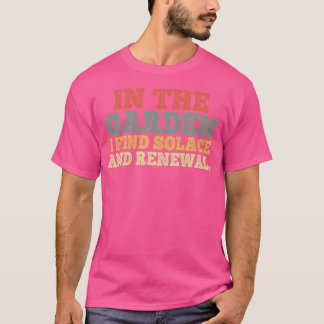 Camiseta Mens No Jardim Encontro Solácio E Jardim Renovável