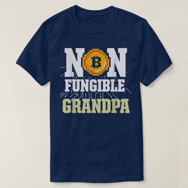 Camiseta Mens Non Fungible Grandpa NFT Fan NFT Investor NFT (Frente do Design)