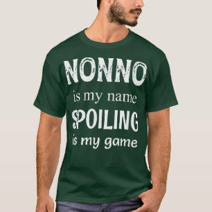 Camiseta Mens Nonno É Meu Nome Avô Italiano 