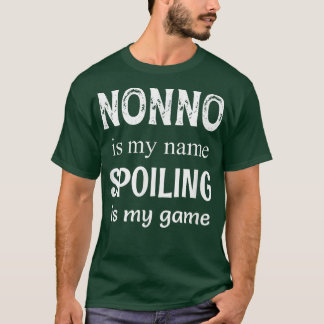 Camiseta Mens Nonno É Meu Nome Avô Italiano