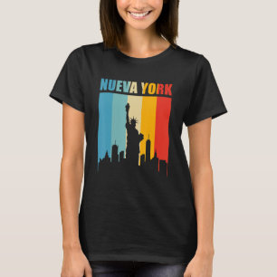 Camiseta Mens Nueva York Estilo Retro Estilo Vinta