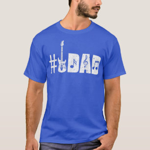 Camiseta Mens Número 1 Pai De Violão Música Sobre Dons Engr