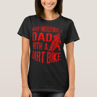 Camiseta Mens Nunca Subestimam Um Pai Com Ts De Bicicleta D