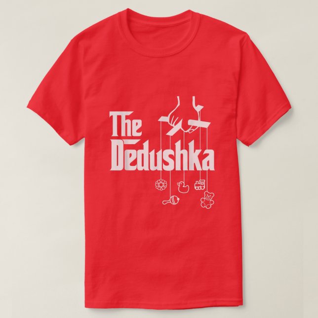 Camiseta Mens O Avô Russo Dedushka  (Frente do Design)