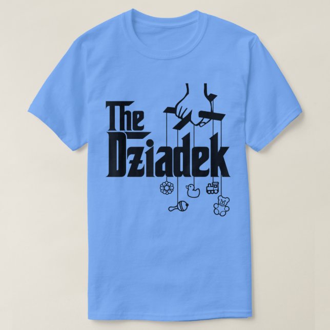 Camiseta Mens O Chá de fraldas Do Avô Polonês Dziadek (Frente do Design)