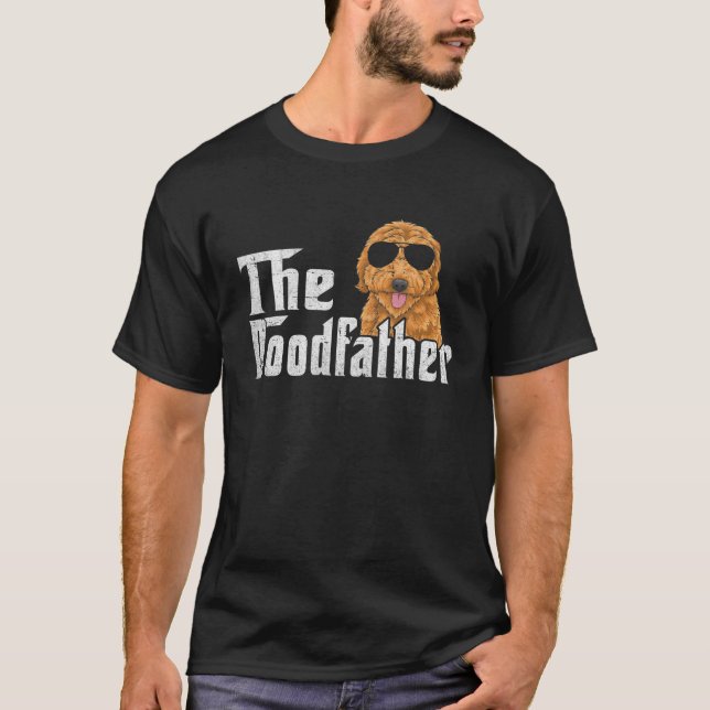 Camiseta Mens O Dooddad Engraçado Goldendoodle Pai Pai (Frente)