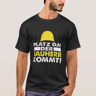 Camiseta Mens O Espaço À Medida Que O Construtor Vem