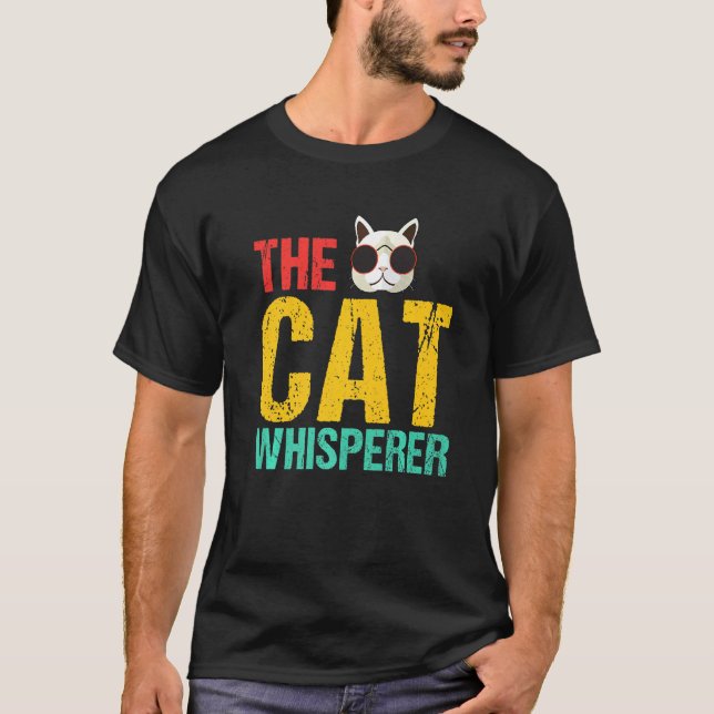 Camiseta Mens O Gato Sussuro Pets (Frente)