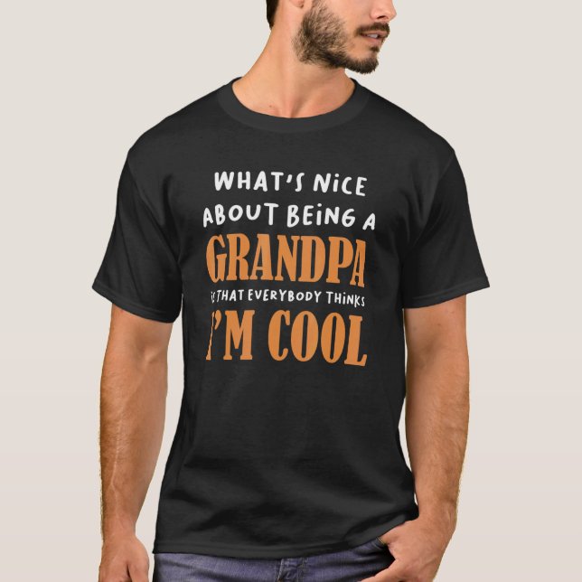 Camiseta Mens, o que é bom em ser avô (Frente)