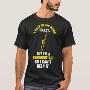 Camiseta Mens, odeio ser trombone musical