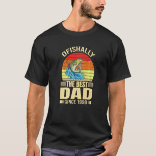 Camiseta Mens Ofishally O Melhor Pai Desde 1998 Fisher Fath