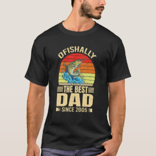 Camiseta Mens Ofishally O Melhor Pai Desde 2005