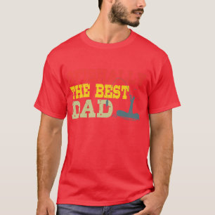 Camiseta Mens Ofishally O Melhor Pai Foi Pescar Peixe Papá