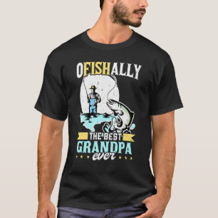 Camiseta Mens Ofisicamente Melhor Avô Já Pescaria Fi