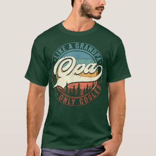 Camiseta Mens Opa Como Um Vovô Apenas O Retro Da Vintage Ma