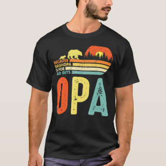Camiseta Mens Opa Porque Vovô É Para Caras Velhas Para Home