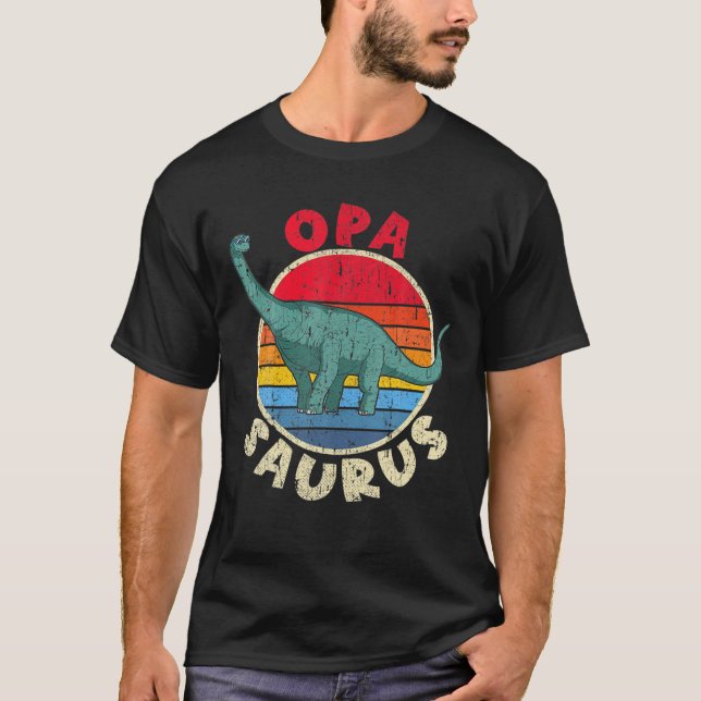 Camiseta Mens Opa Saurus I Brachiosaurus Diplodocuments I F (Frente)