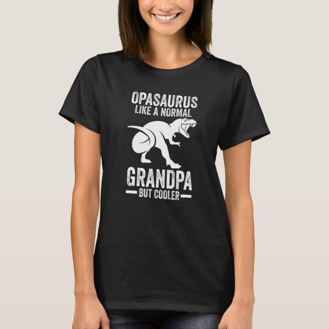 Camiseta Mens Opasaurus like a normal grandfather Grandpa P (Frente)