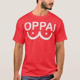 Camiseta Mens Oppai Japonês Kawai Harajuku Street Diversão
