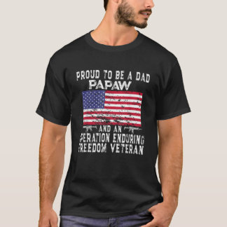 Camiseta Mens Orgulhosos Da Operação Papaça Do Pai Endurand
