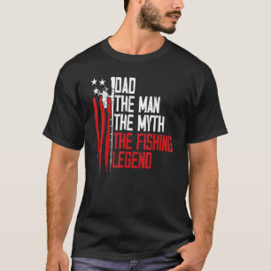 Camiseta Mens Orgulhosos Dada Pai A Lenda De Pesca 4 De Jul