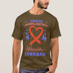 Camiseta Mens Orgulhosos Guerreiro de Defeito Cardíaco Cong