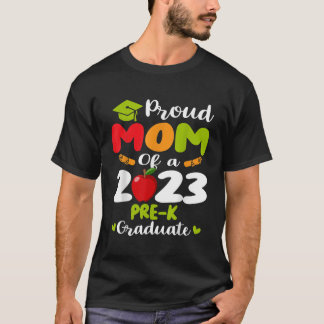 Camiseta Mens Orgulhosos Mãe Do Dia de as mães PréK 2023