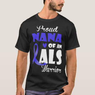 Camiseta Mens Orgulhosos Nana Da Família Guerreira Als
