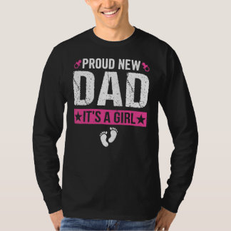 Camiseta Mens Orgulhosos Novos papais É uma Régua de Gênero