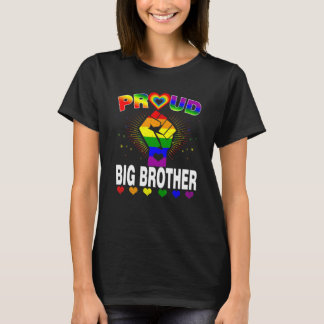 Camiseta Mens Orgulhosos O Grande Irmão Arco-Íris Lgbt Orgu