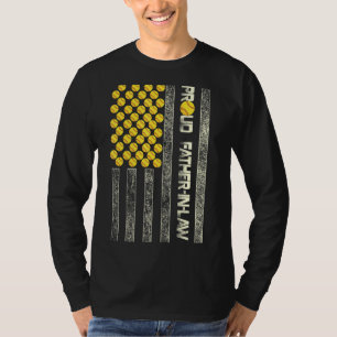 Camiseta Mens Orgulhosos Pai Em Lei Bandeira Americana Soft