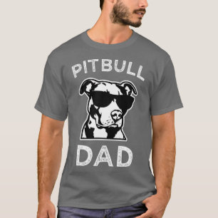 Camiseta Mens Orgulhosos Pai Pitbull Mens Pit Bull Cão Engr