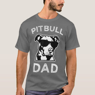 Camiseta Mens Orgulhosos Pai Pitbull Mens Pit Bull Cão Engr