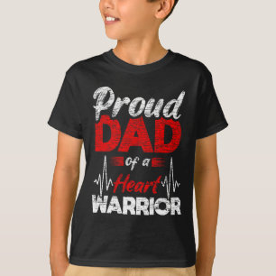 Camiseta Mens Orgulhosos Pais Do Coração Coronário D