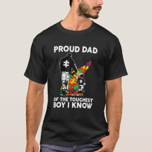 Camiseta Mens Orgulhosos Pais Do Menino Mais Duro Que Conhe