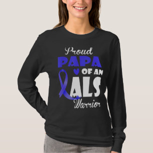 Camiseta Mens Orgulhosos Papas Da Família Guerreira Als