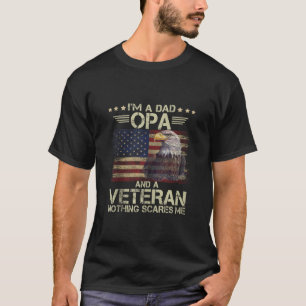 Camiseta Mens Orud Eagle Eu sou Pai OPA Veteran American Fl