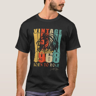 Camiseta Mens Outubro De 1968 54 Anos Antiga Edição Limitad