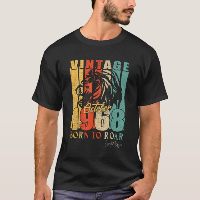 Camiseta Mens Outubro De 1968 54 Anos Antiga Edição Limitad (Frente)
