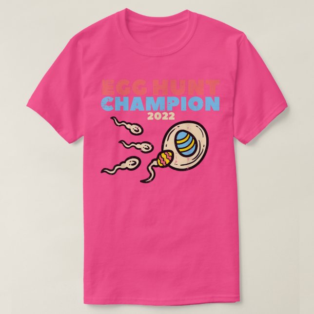 Camiseta Mens Ovo Champion 2022 Páscoa Gravidez Annou (Frente do Design)