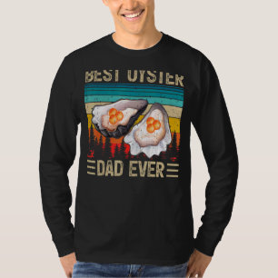 Camiseta Mens Oyster Vintage Melhor Pai de Ostra Nunca do P