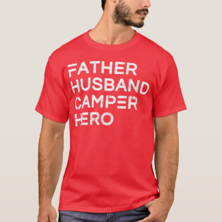 Camiseta Mens Padre Husband Camper Hero Frita inspiracional