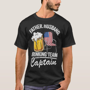 Camiseta Mens Padre Husband Equipe de Bebendo dos Estados U