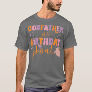 Camiseta Mens Padrinho do Aniversário Ghoul Ghost Hallowe