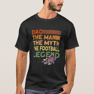 Camiseta Mens Pai A Lenda De Futebol - Pai Americano Engraç