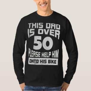 Camiseta Mens Pai Aniversário 50 Anos Pai