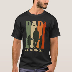 Camiseta Mens Pai De Dois Pais Segundo Filho 2