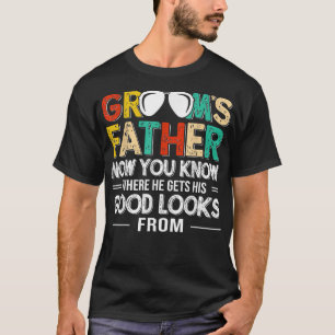 Camiseta Mens Pai Do Casamento De Pai De Noite Engraçado